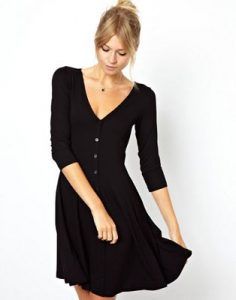 vestido evase para crear cintura