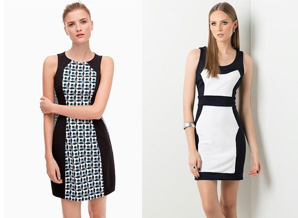 estampado geometrico vestidos otoño