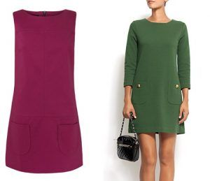 vestidos de otoño recto