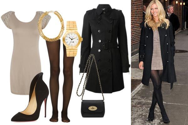 looks de entretiempo con trench y vestido