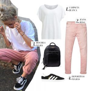 looks colores pastel sport/chic