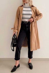 chaqueta de entretiempo looks con trench